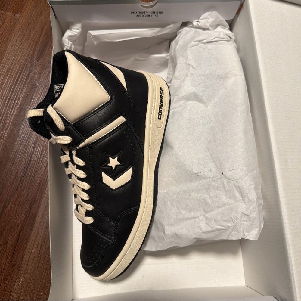 NEW Converse Weapon Black Ivory A04400C Larry Bird Boston Celtic DS W/Rec